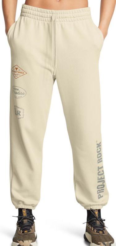 Tepláky Under Armour Project Rock Heavyweight Pants Béžová | 1386445-273, 0