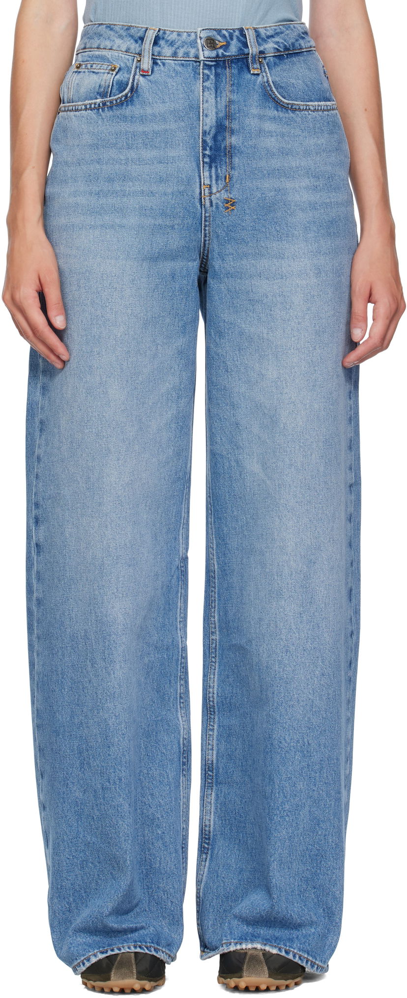 Džínsy Ksubi Baggy Strider Horizon Jeans Modrá | WFA25DJ024