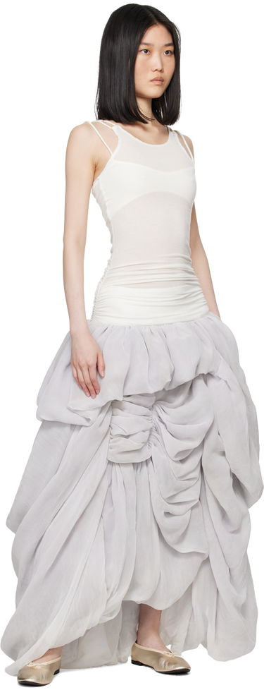 Šaty Collina Strada Collina Strada Soft Maxi Dress Biela | XX4458, 3