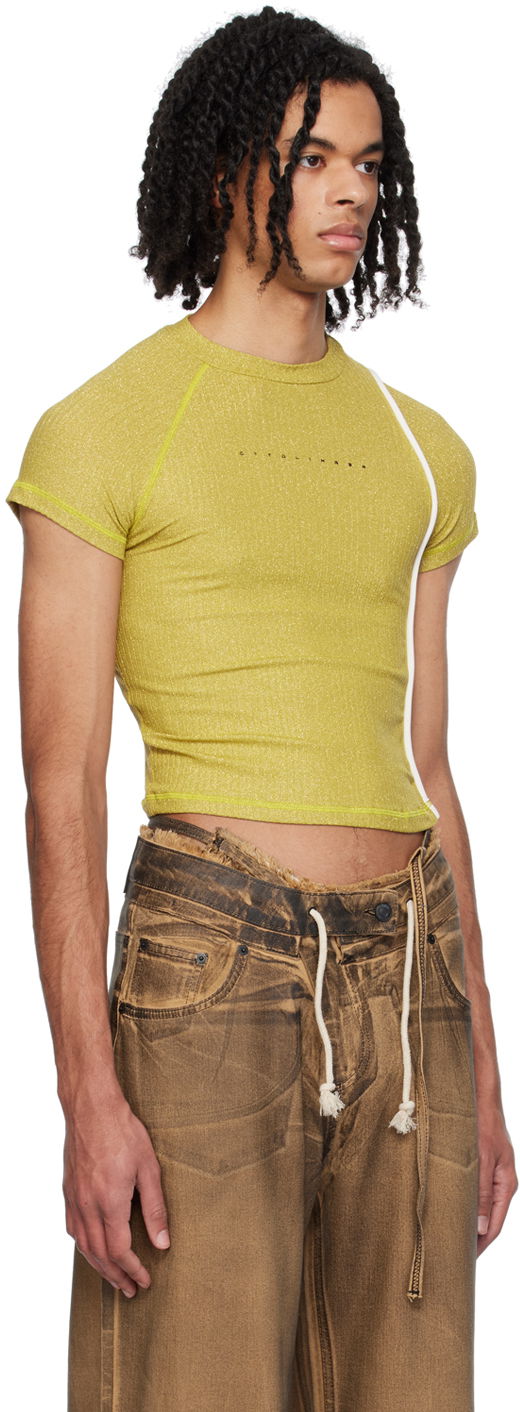 Crop Top Ottolinger Ottolinger Cropped T-Shirt Žltá | 407203, 1