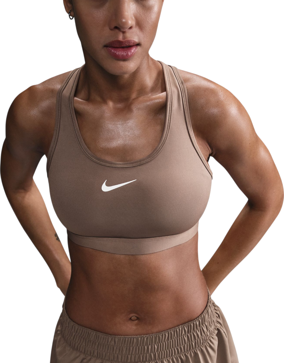 Podprsenka Nike Nike Swoosh Medium Support Bra Hnedá | dx6821-233, 0