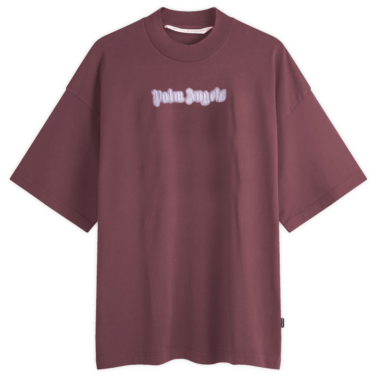 Tričko Palm Angels Neon Logo Loose T-Shirt Vínová | PWAA023F24JER0032936, 0