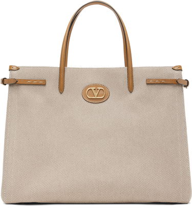 Tote bag Valentino Valentino Garavani Antibes Large Canvas Tote Béžová | 6W2B0R18EZT, 0