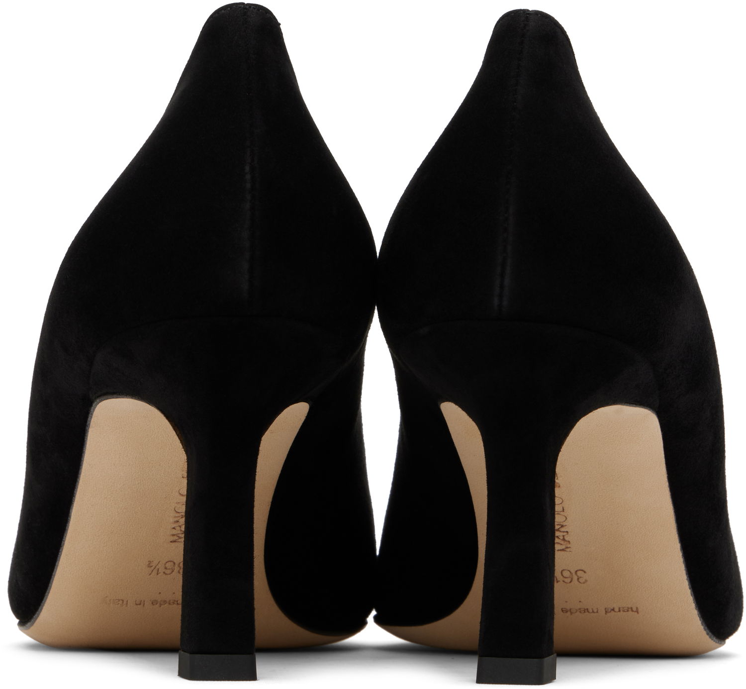 Starostlivosť o obuv Manolo Blahnik Manolo Blahnik Moiralo Suede Heels Čierna | 225-1811, 1