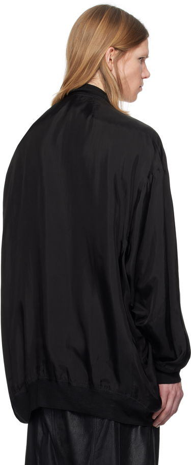 Bomber bunda Rick Owens Rick Owens Hollywood Peter Flight Bomber Jacket Čierna | RU01E5793 J, 2