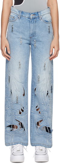 Feng Chen Wang Phoenix Cutout Jeans