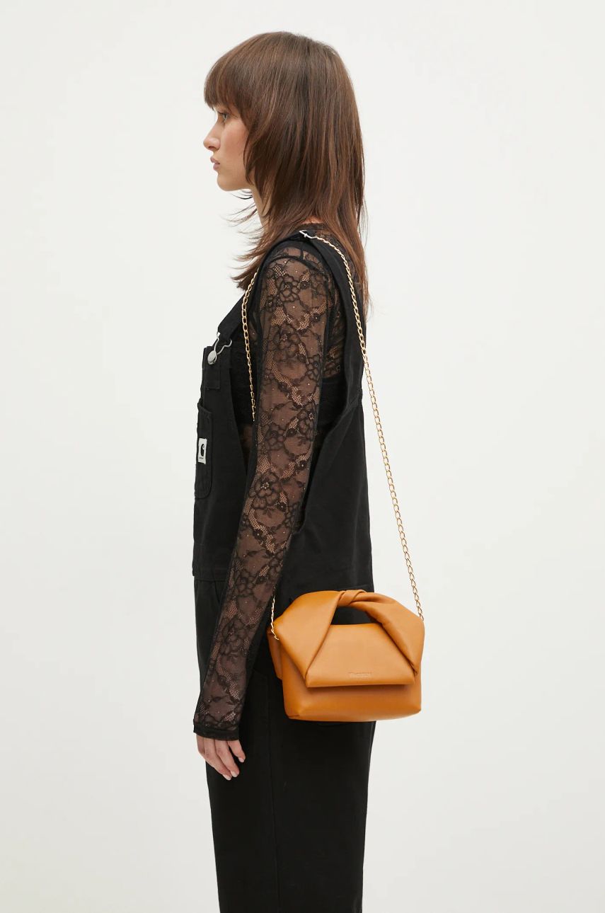 Kabelka JW Anderson JW Anderson Small Twister Bag Hnedá | HB0643.LA0088.604, 0
