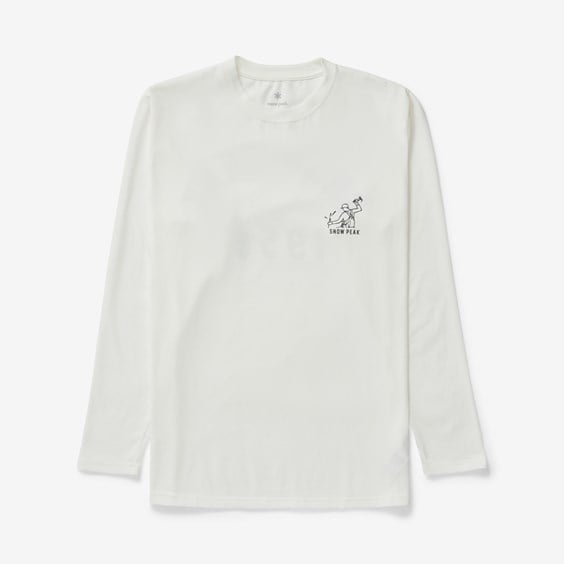 Tričko Snow Peak Foam Printed Long Sleeve T-shirt Biela | TS-23AU004-WH, 0