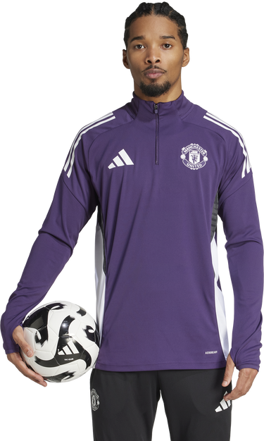 Tričko adidas Originals Manchester United TR TOP Long Sleeve Training Shirt 2025/26 Fialová | jp3124, 1