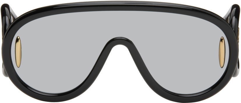Slnečné okuliare Loewe Wave Mask Sunglasses Čierna | LW40108I 192337136399