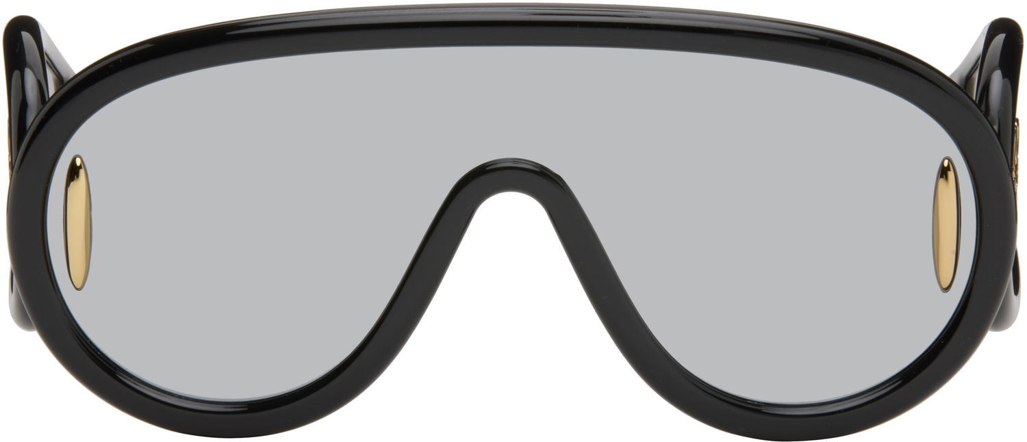 Slnečné okuliare Loewe Wave Mask Sunglasses Čierna | LW40108I 192337136399, 0