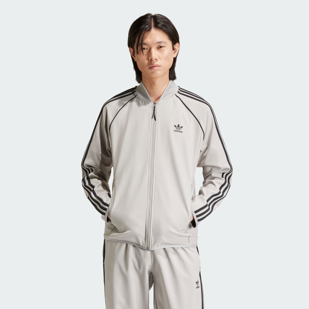 Bomber bunda adidas Performance SST Bonded Track Jacket Šedá | IW7318, 0