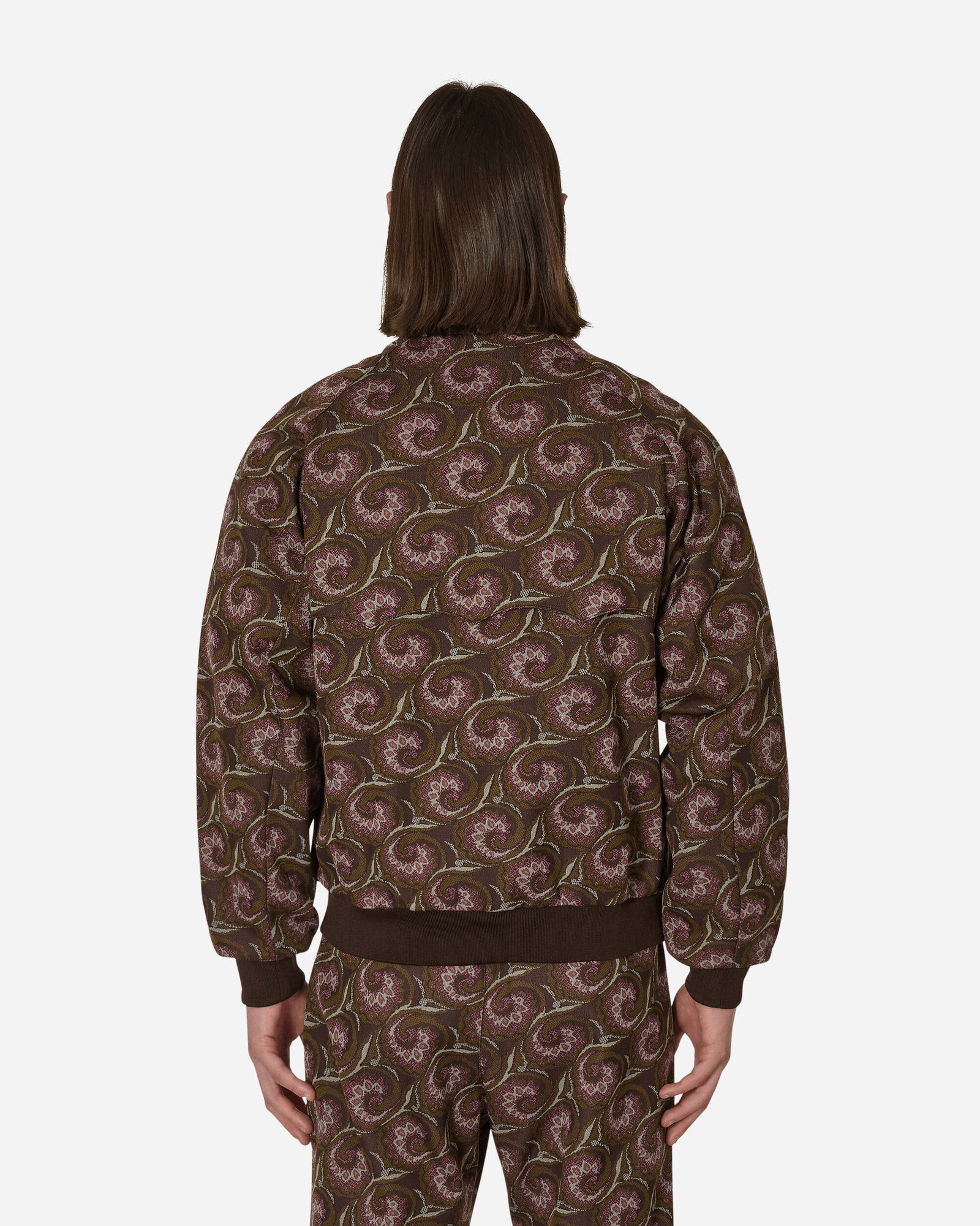 Brown Jacquard G9 Zip-Up Jacket