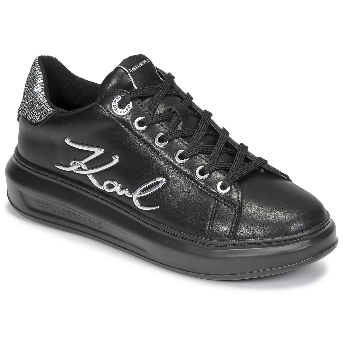 Tenisky a topánky KARL LAGERFELD KAPRI Signia Lace Lthr Čierna | KL62510A-00S, 1