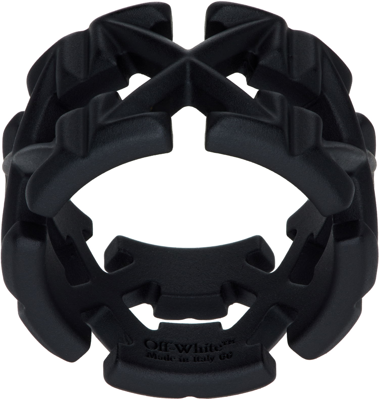 Prsteň Off-White Off-White Arrow Ring Čierna | OMOC07FC99MET0011000, 0