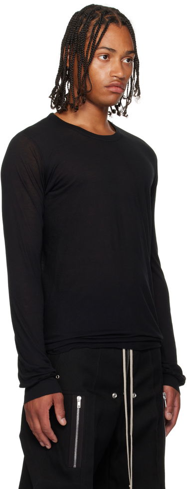 Tričko Rick Owens Rick Owens Concordians Basic Long Sleeve T-Shirt Čierna | RU02E1252 UC, 1