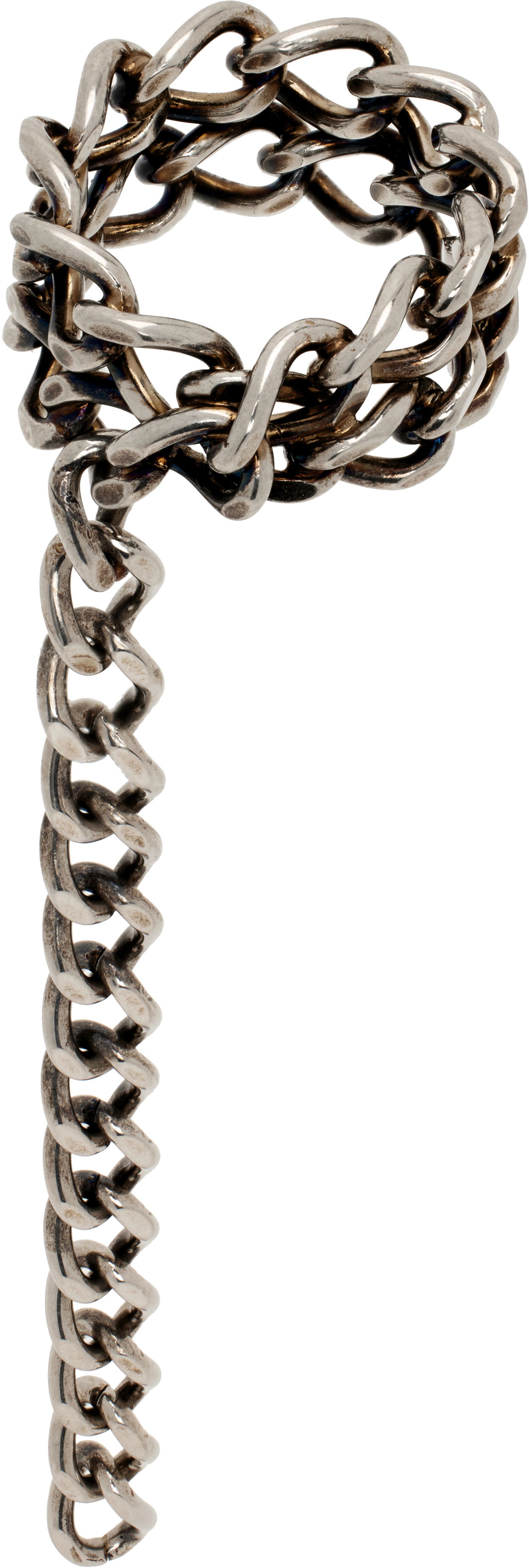 Prsteň Dries Van Noten Dries Van Noten Curb Chain Ring Metalická | 251-028216-061, 0