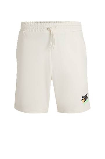 Šortky BOSS Happy HUGO Cotton Terry Shorts Biela | 50536107, 0