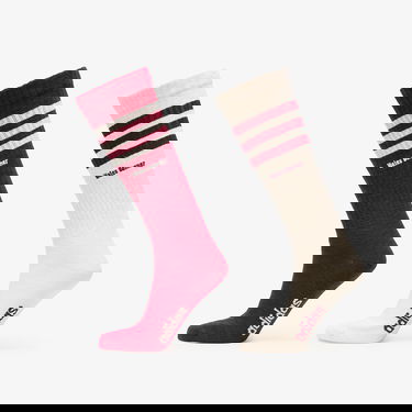 Ponožky adidas Originals Wales Bonner x 3 Stripes 2-Pack Socks Červená | JH3610, 0