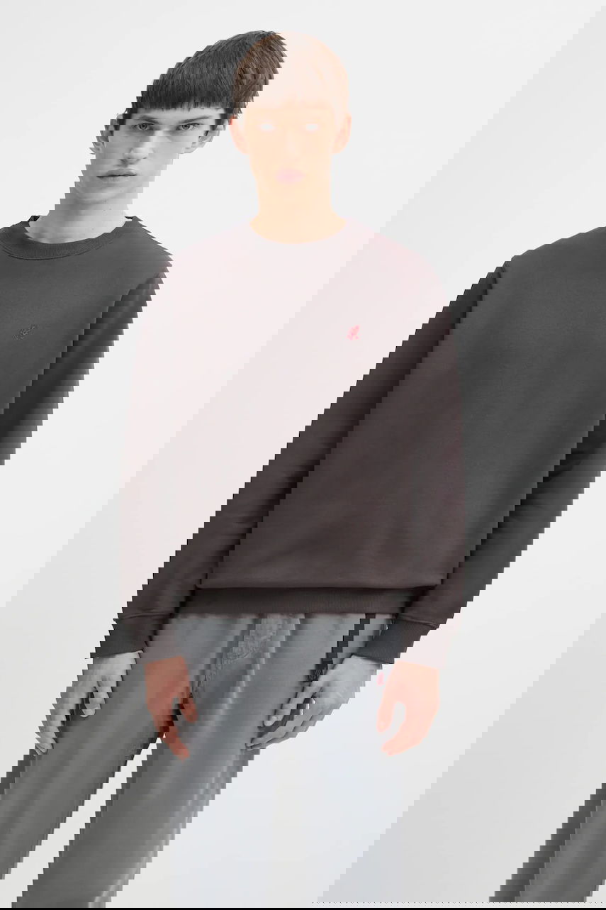 Mikina GRAMICCI One Point Crew Sweatshirt Šedá | G308.FT, 0