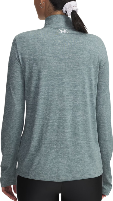 Mikina Under Armour Tech Long Sleeve Quarter Zip Top Twist Tyrkysová | 1384225-587, 1