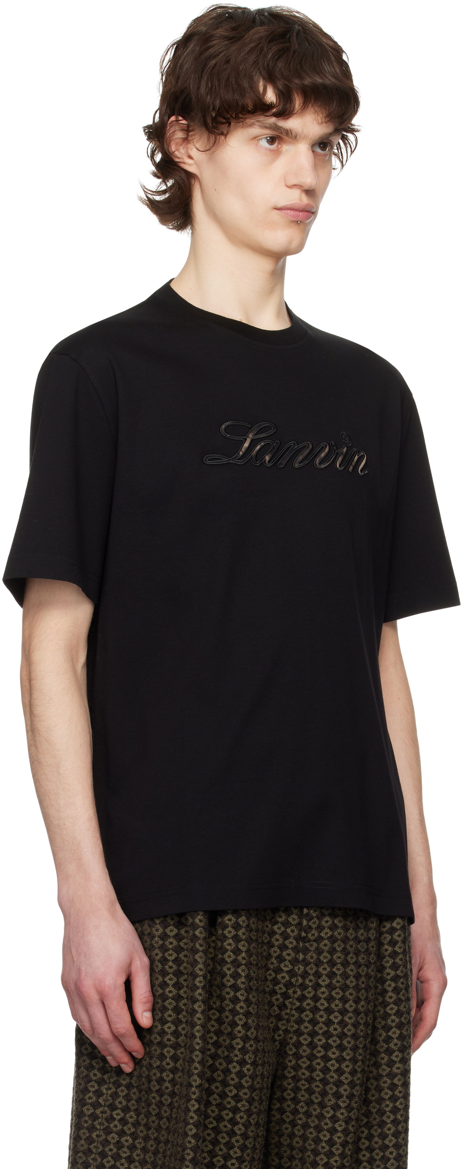 Tričko LANVIN Lanvin Logo T-Shirt Čierna | RM-TS0115-J171-P25, 1