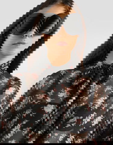 Košeľa Dolce & Gabbana Vintage Rose-print Chiffon Top Rôznofarebný | F7BL0TIS10RHN5XQ, 3