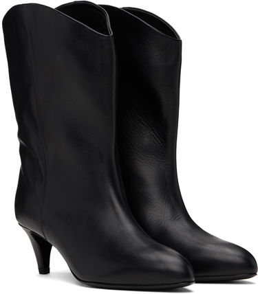 Oblečenie BY FAR BY FAR Osage Leather Ankle Boots Čierna | MWFBO067CL013BK001PL, 3