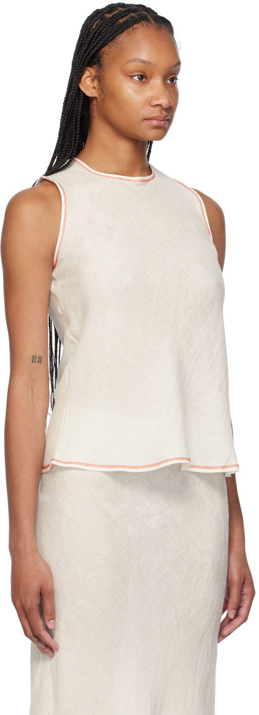 Tielko Baserange Sleeveless Top Béžová | TODY-SL-SU24, 1