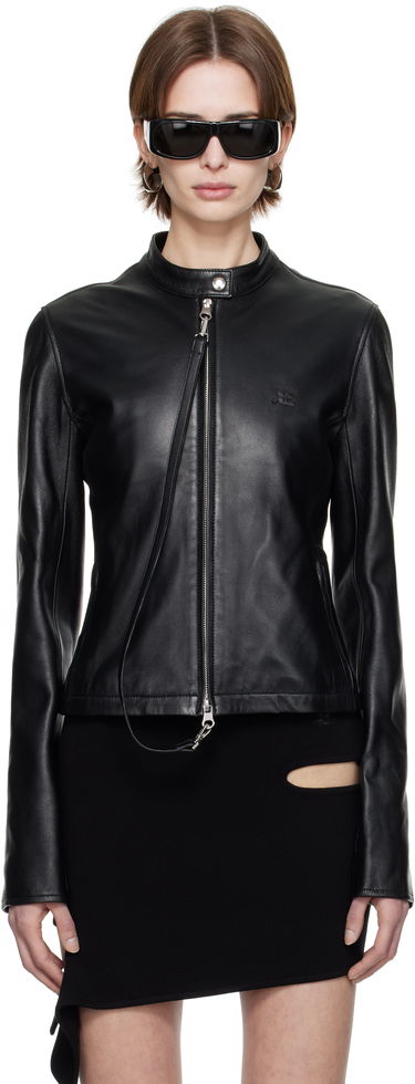 Bunda Courrèges Courrèges City Leather Jacket Čierna | 125LBL257CV0005, 0
