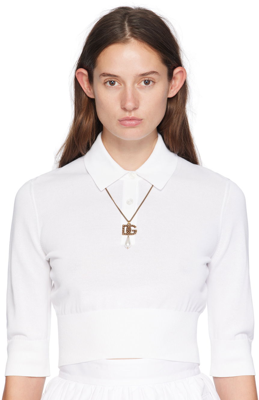 Náhrdelník Dolce & Gabbana Dolce & Gabbana Pendant & Pearl Necklace Metalická | WNQ6L1 W1111, 1
