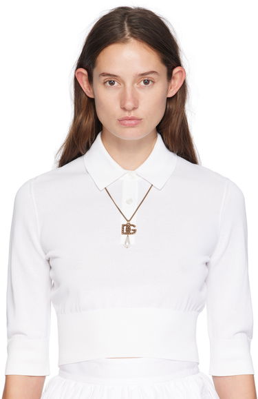 Náhrdelník Dolce & Gabbana Dolce & Gabbana Pendant & Pearl Necklace Metalická | WNQ6L1 W1111, 1