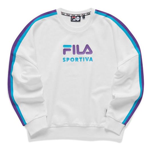 Mikina FILA Fila Athleisure Round Neck Pullover Biela | T11W112212F-WT
