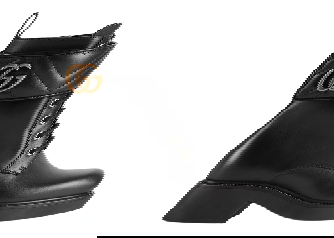 Tenisky a topánky Gucci Double G 40mm Ankle Boot 'Black' Leather Čierna | 670397 17K20 1000, 0