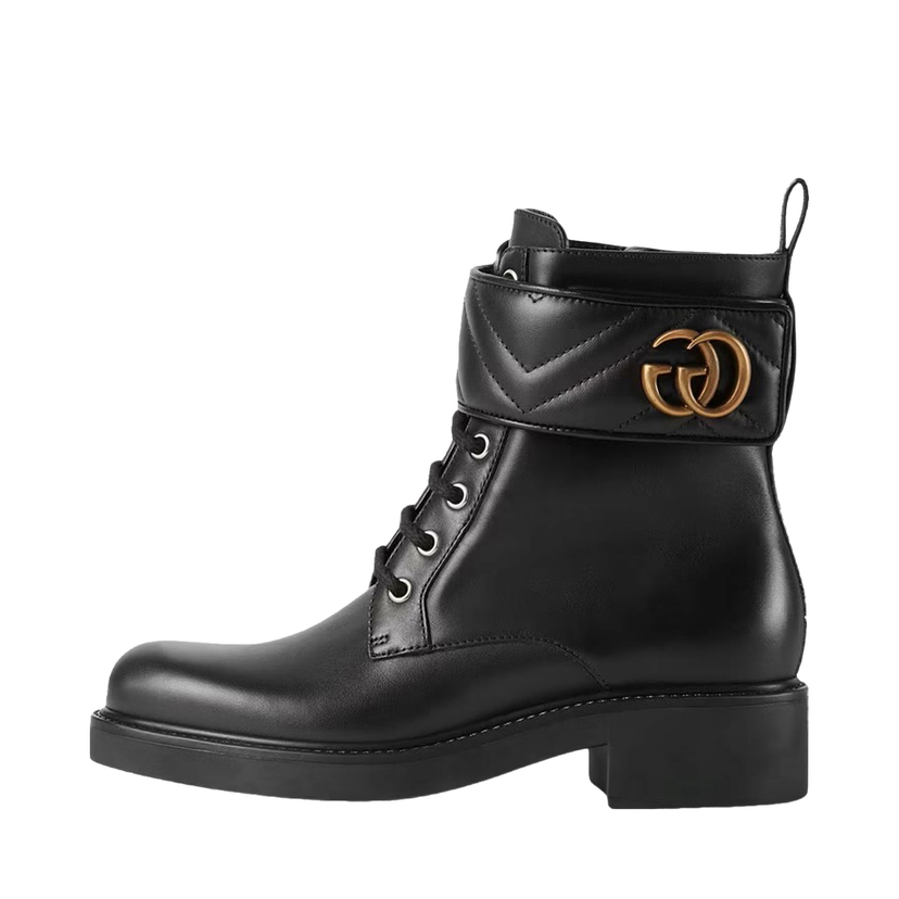 Tenisky a topánky Gucci Double G 40mm Ankle Boot 'Black' Leather Čierna | 670397 17K20 1000
