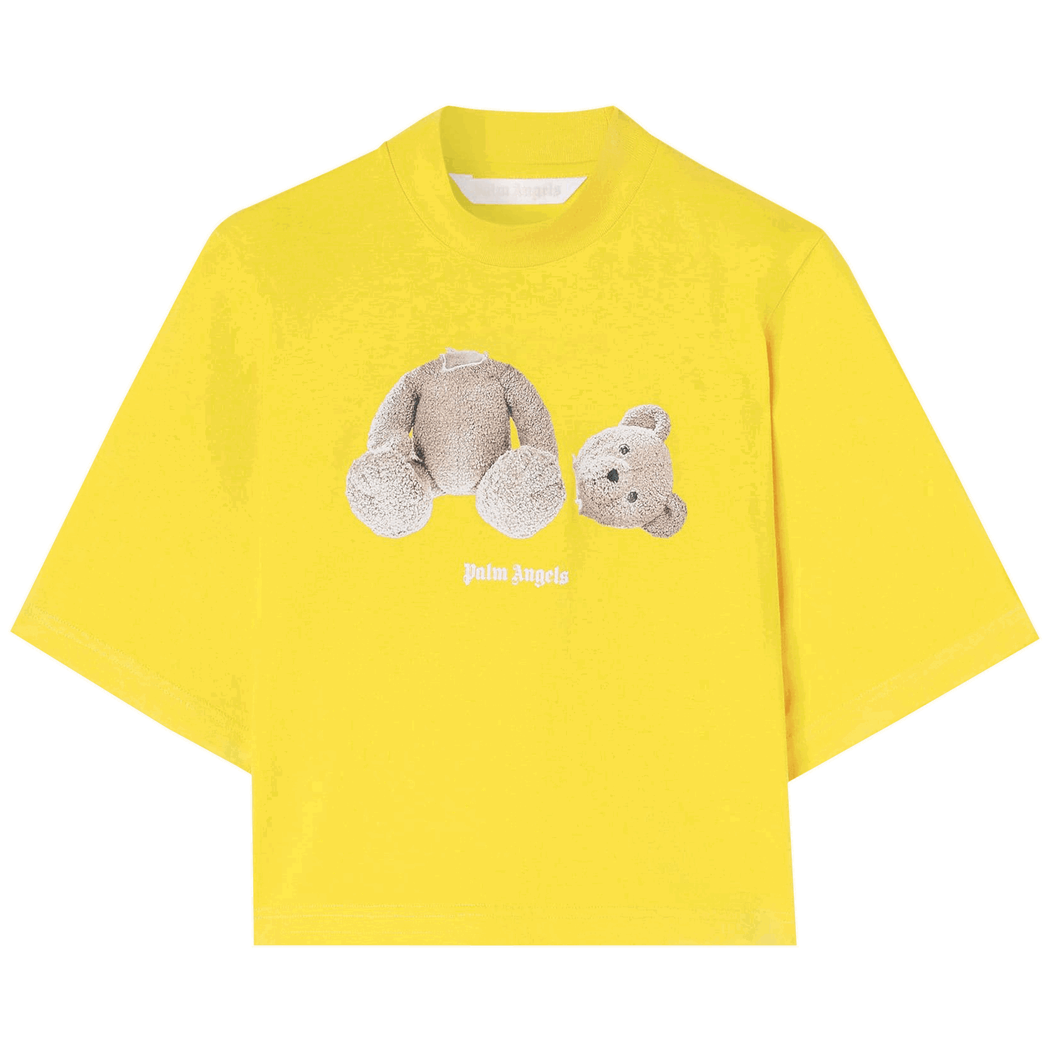 Tričko Palm Angels Bear Printed Fitted T-Shirt Žltá | PWAA020F22JER0051660, 0