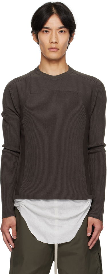 Sveter Rick Owens Rick Owens Concordians Ribbed Geo Sweater Hnedá | RU02E1639 RIBM, 0