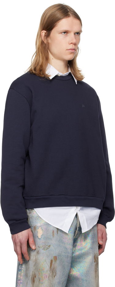 Mikina Acne Studios Acne Studios Crew Neck Fleece Sweatshirt Navy | CI0187-, 1