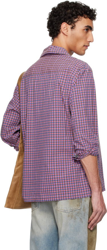 Košeľa OUR LEGACY Our Legacy Heusen Plaid Shirt Fialová | M2252HV, 2