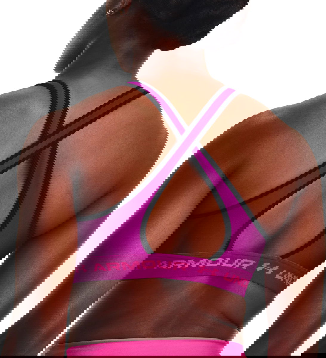 Podprsenka Under Armour Crossback Mid Bra Fialová | 1361034-573, 1