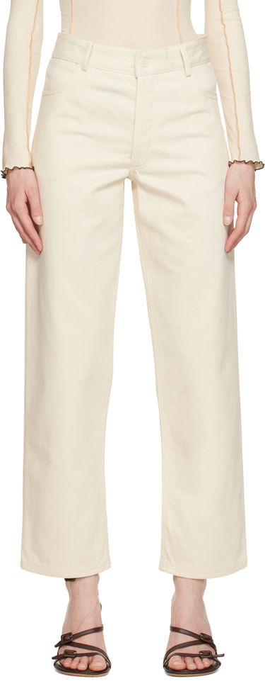 Džínsy Baserange Indre High-Rise Straight-Leg Jeans Béžová | TRIN-CC-SP23, 0