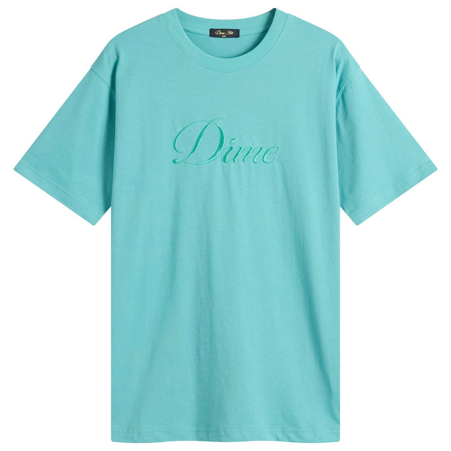Tričko Dime Dime Cursive T-Shirt, Size Large Tyrkysová | DIMEFA2574TEA, 0