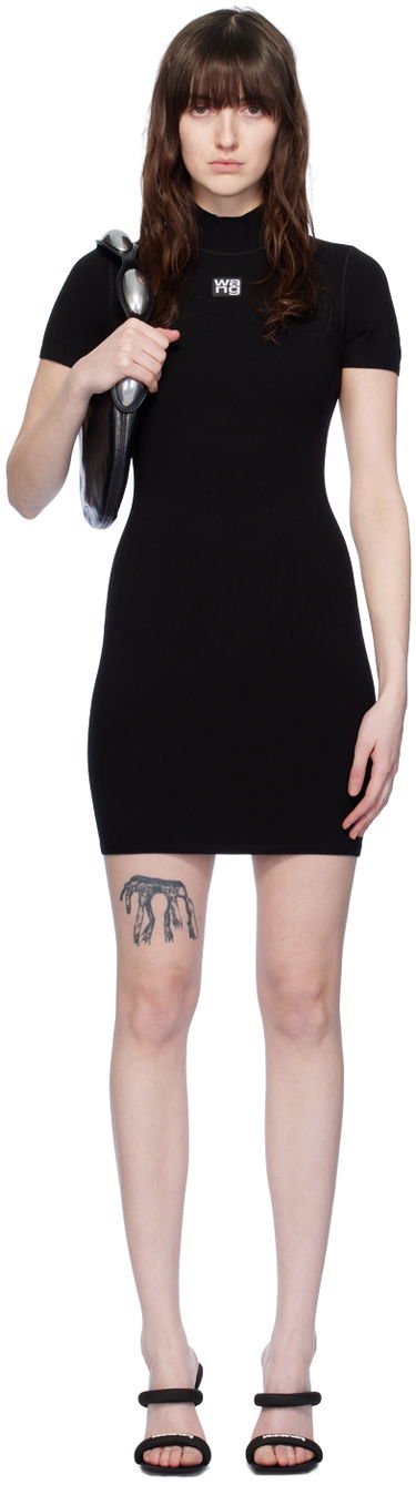Šaty Alexander Wang Alexander Wang Mock Neck Minidress Čierna | 4KC2206013, 0