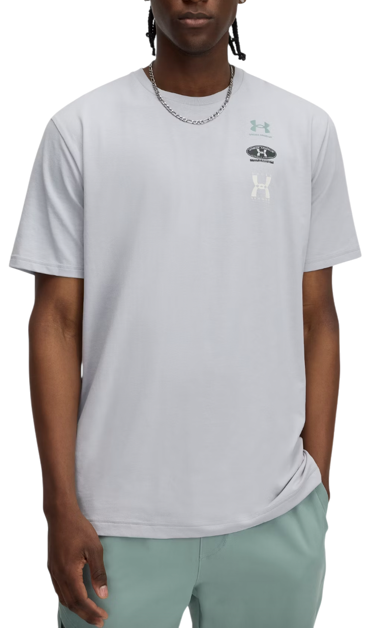 Tričko Under Armour 60/40S EVOL Logo Short Sleeve T-Shirt Šedá | 1390165-011, 0