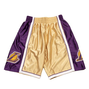 Šortky Mitchell & Ness Los Angeles Lakers 75th Gold Swingman Shorts Metalická | SMSH4399-LAL09PPPGOLD, 0
