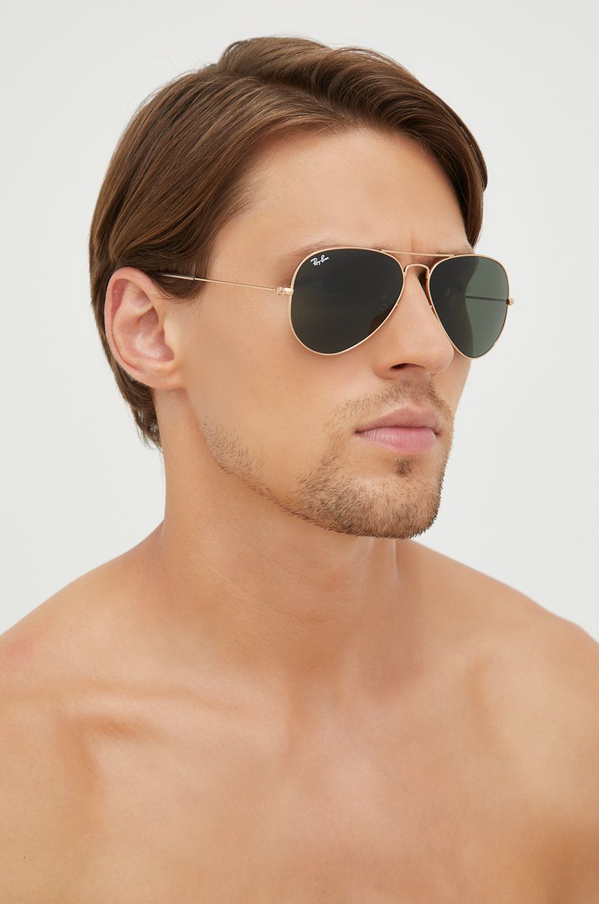 Slnečné okuliare Ray-Ban AVIATOR LARGE METAL Sunglasses Metalická | 0RB3025.L0205, 0