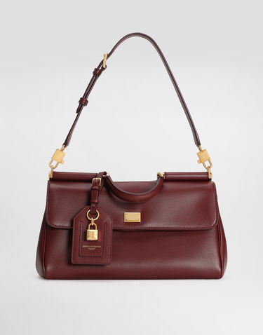 Kabelka Dolce & Gabbana Dolce & Gabbana My Sicily Plongé Calfskin Handbag Vínová | BB7782B732180346, 2