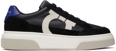 Tenisky a topánky FERRAGAMO Low Cut Gancini Outline Čierna | 769884, 0