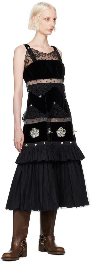 Šaty Chopova Lowena Chopova Lowena Combo Midi Dress Čierna | 1251, 3