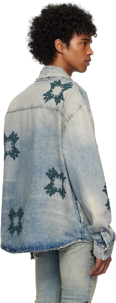 Košeľa AMIRI AMIRI MA Quad Appliqué Denim Overshirt Modrá | AMDNOS1012, 2